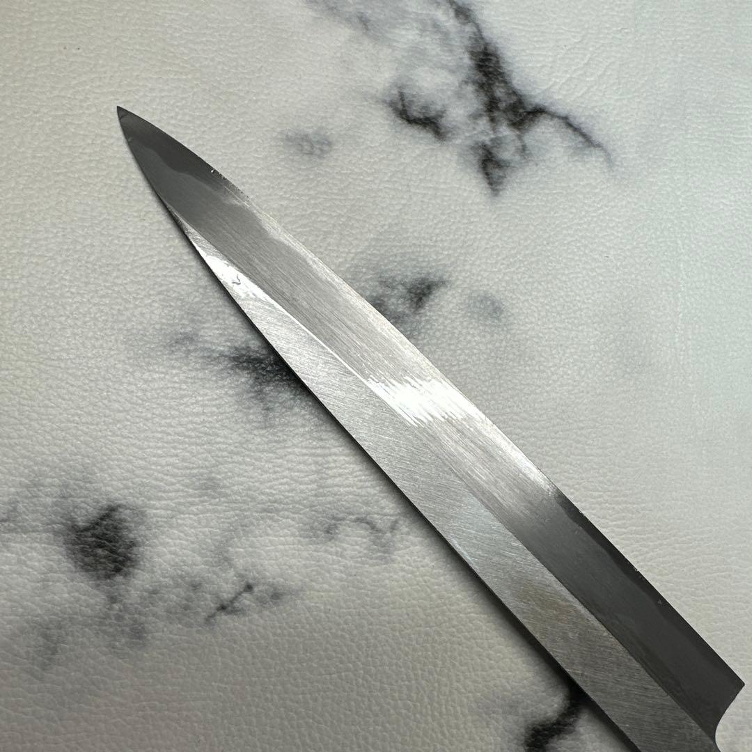 白ニ鋼　柳刃包丁　7寸