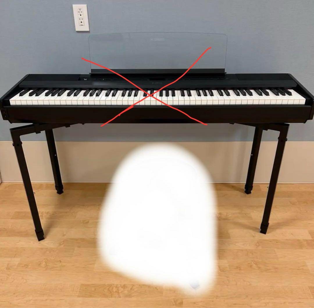 プレイテック　ピアノ　スタンド　台　折りたたみ式4脚キーボードスタンド