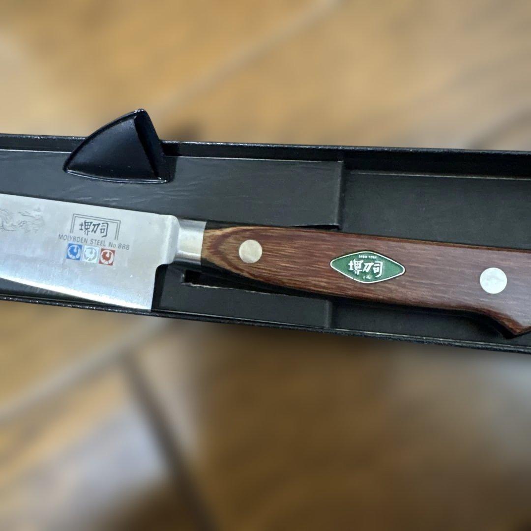 堺刀司　ペティナイフ　高級洋包丁　和泉利器製作所のペティナイフ　125mm