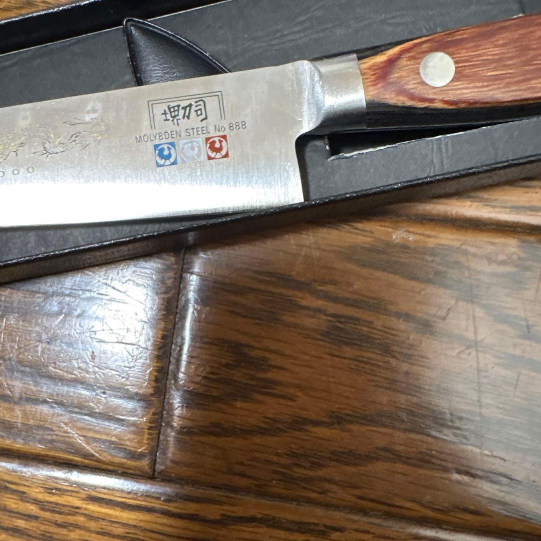堺刀司　ペティナイフ　高級洋包丁　和泉利器製作所のペティナイフ　125mm