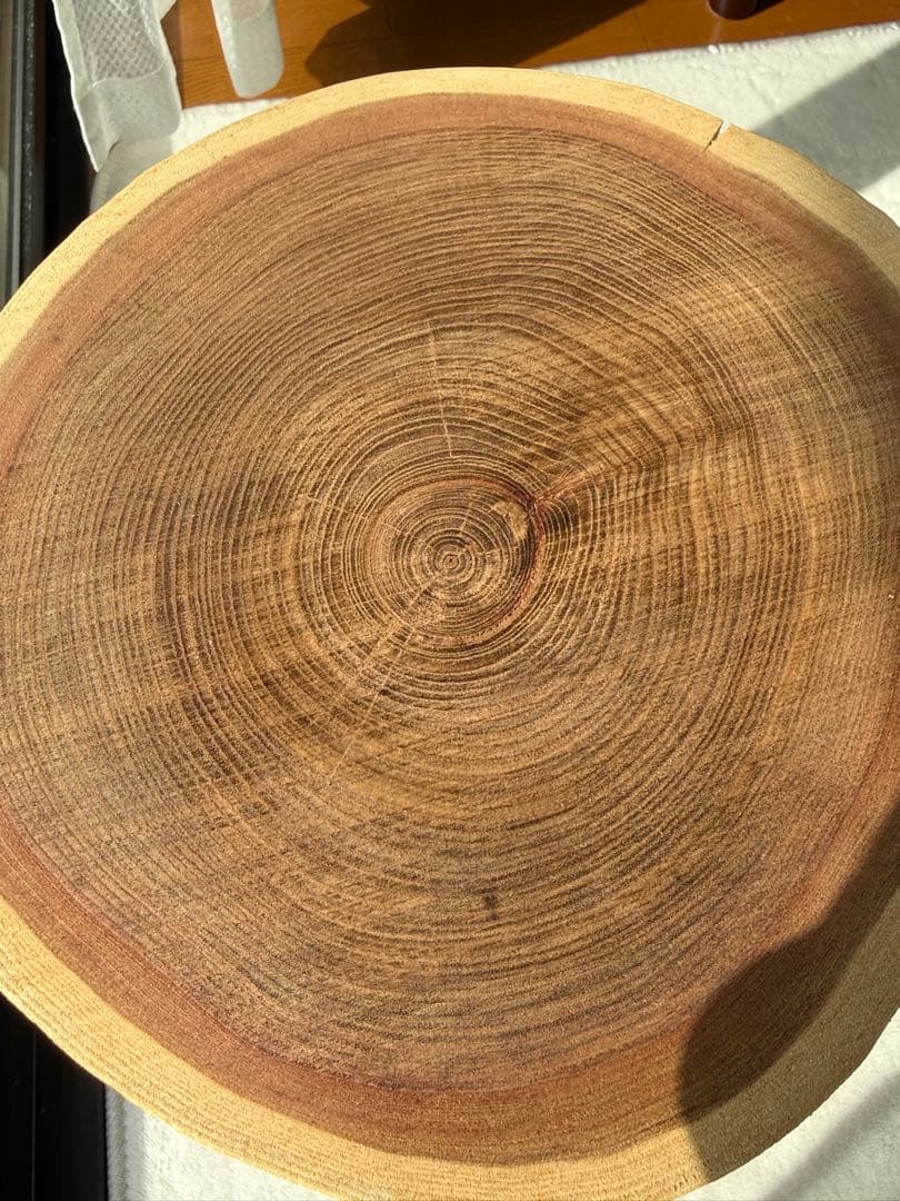 ミニ　コーヒーテーブル　サイドテーブル　天然木　一枚板(k017)一点もの