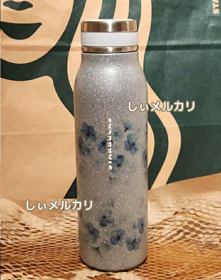 スターバックス SAKURA2026ステンレスボトルグリッターエアリーブルー