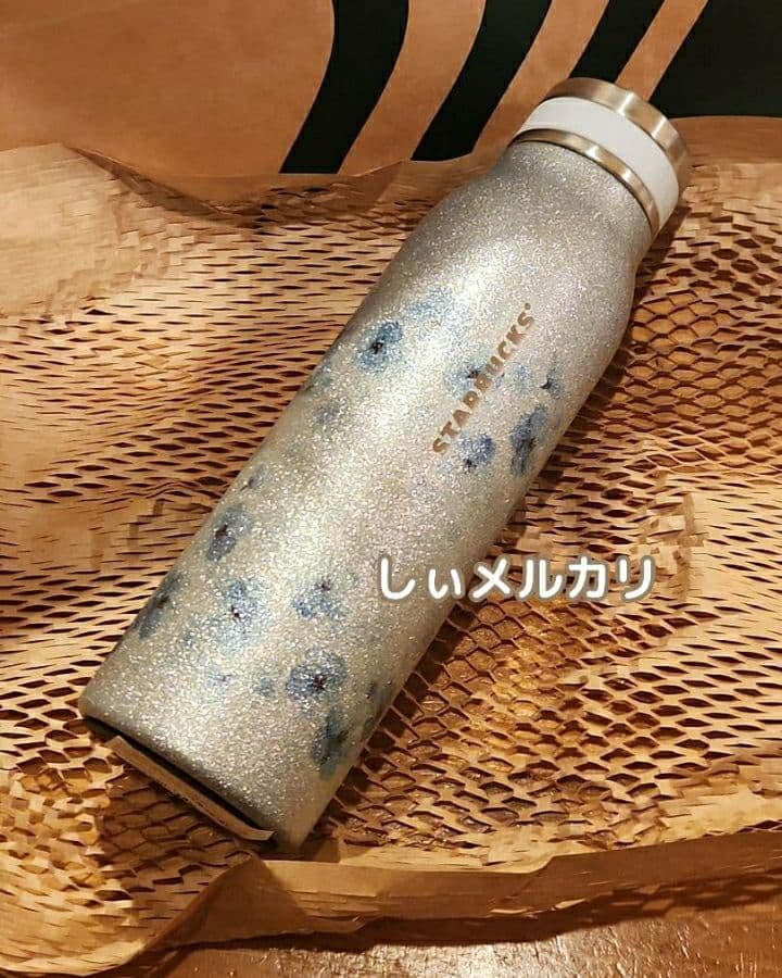 スターバックス SAKURA2026ステンレスボトルグリッターエアリーブルー