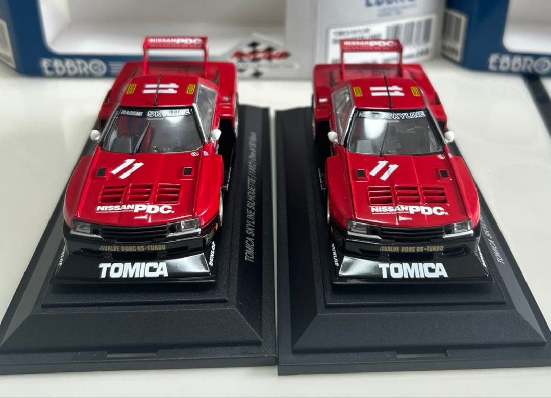 限定　エブロ　トミカスカイラインシルエット1982 2台
