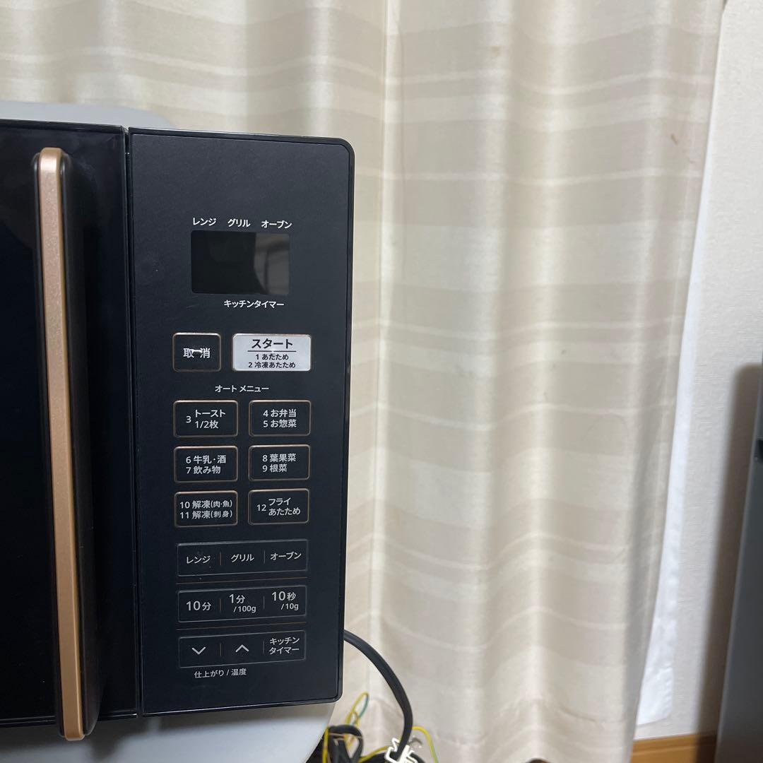 美品 YAMAZENオーブンレンジYRS-F160V（B） 電子レンジ