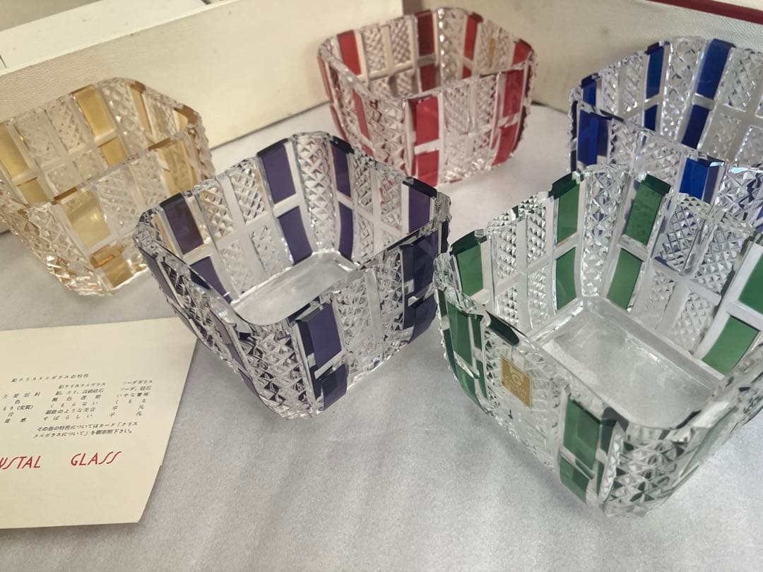 Kagami Crystal カップ 5個セット