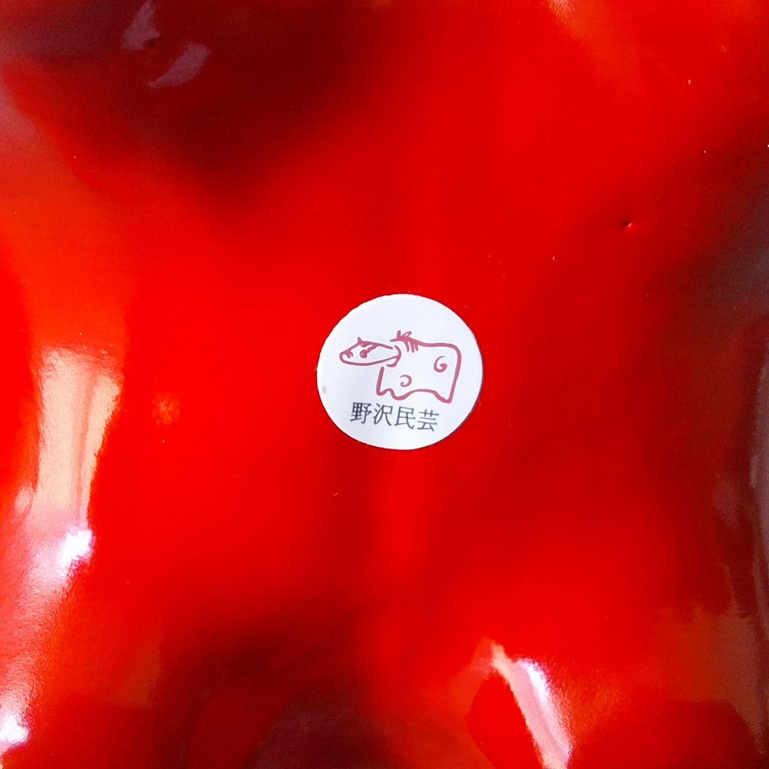 野沢民芸 会津赤べこ 親子3体 4号2号 張り子 縁起物