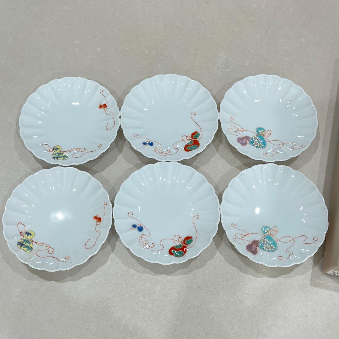 深川製磁　六瓢松竹梅　三ツ揃　花ひょうたん