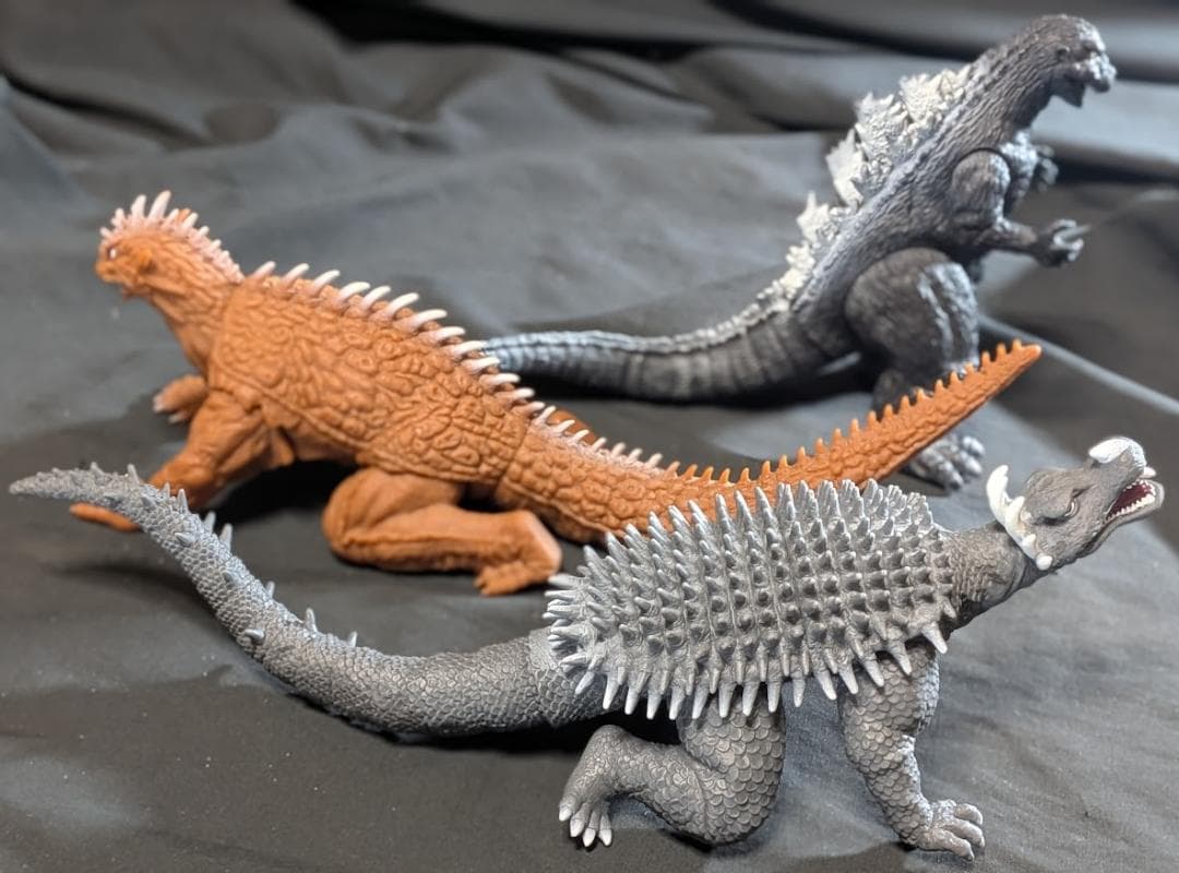 初代ゴジラ＆逆襲アンギラス＆バラン（バンダイ）ムービーモンスター３体セット