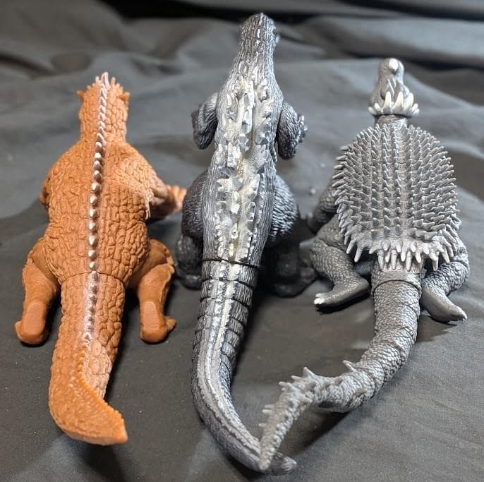 初代ゴジラ＆逆襲アンギラス＆バラン（バンダイ）ムービーモンスター３体セット