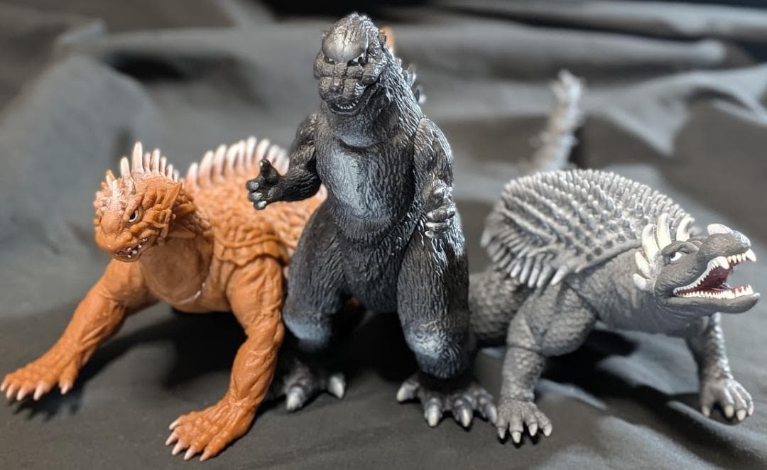 初代ゴジラ＆逆襲アンギラス＆バラン（バンダイ）ムービーモンスター３体セット
