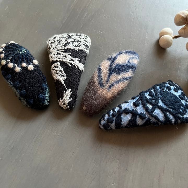 感謝 set⑪ミナペルホネン　ハンドメイド　パッチンピン　髪飾り　アクセサリー