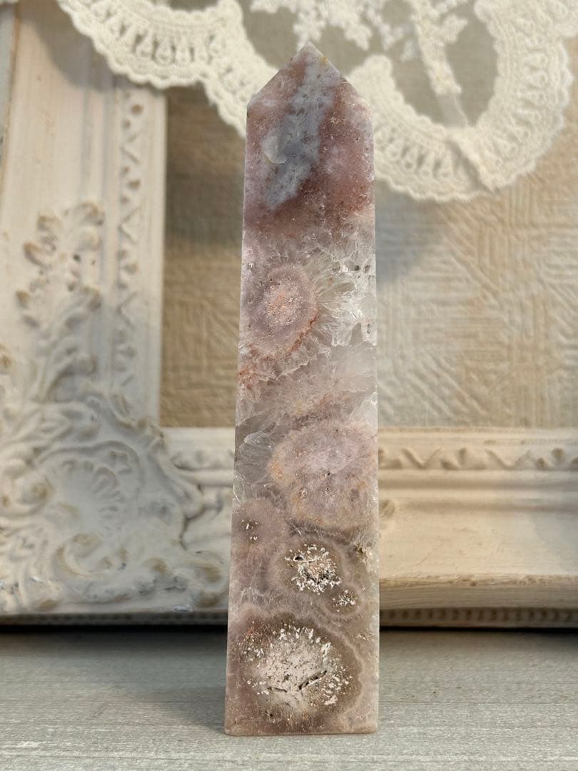꧁ピンクアメジストタワー143mm꧂