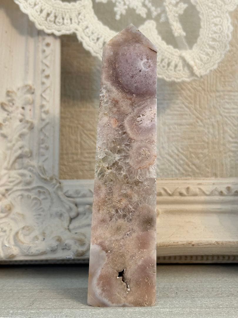 ꧁ピンクアメジストタワー143mm꧂