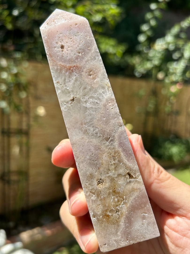 ꧁ピンクアメジストタワー143mm꧂