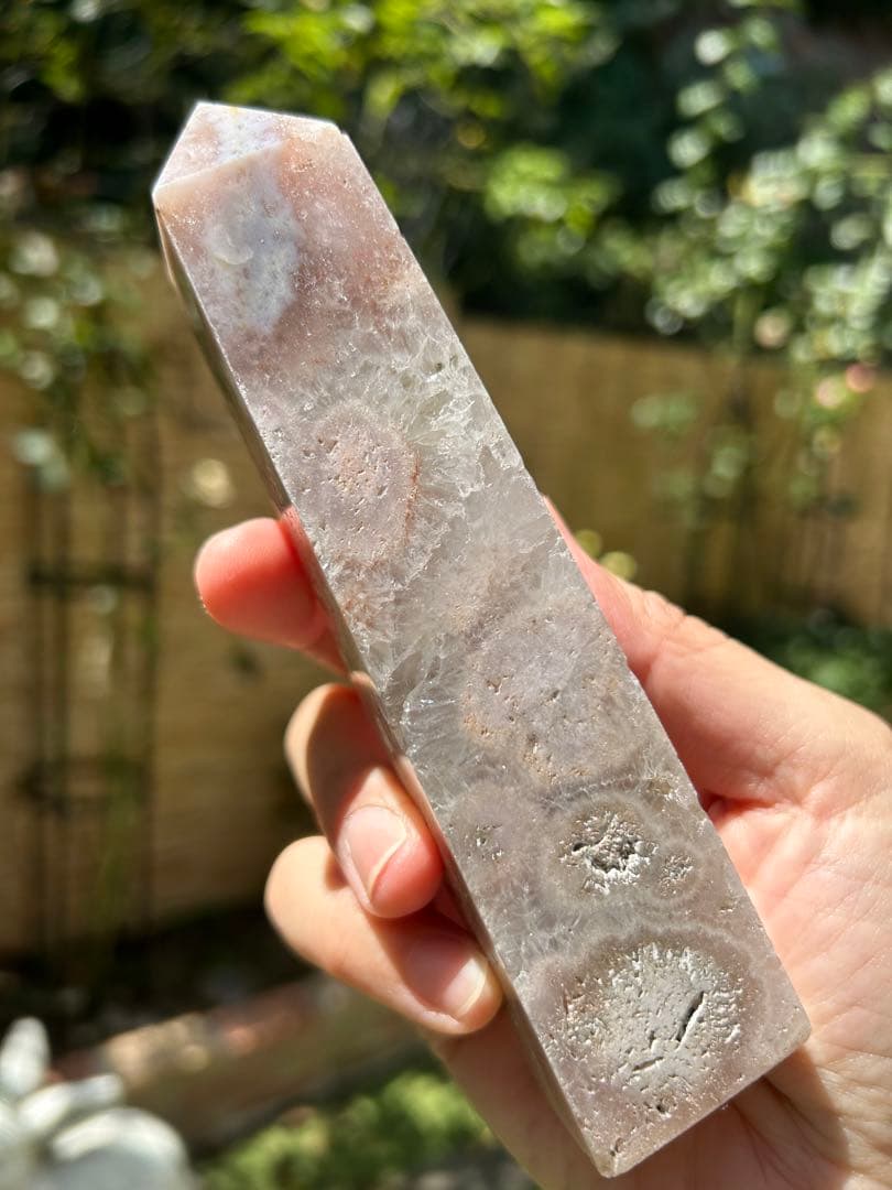 ꧁ピンクアメジストタワー143mm꧂