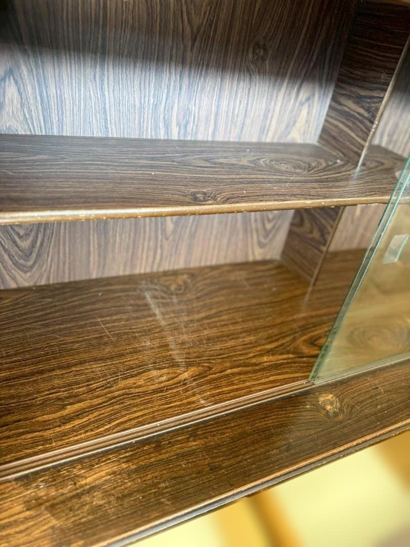 関東限定　昭和レトロ 食器棚 水屋箪笥 ガラス戸 飾り棚 茶棚 古家具 古道具