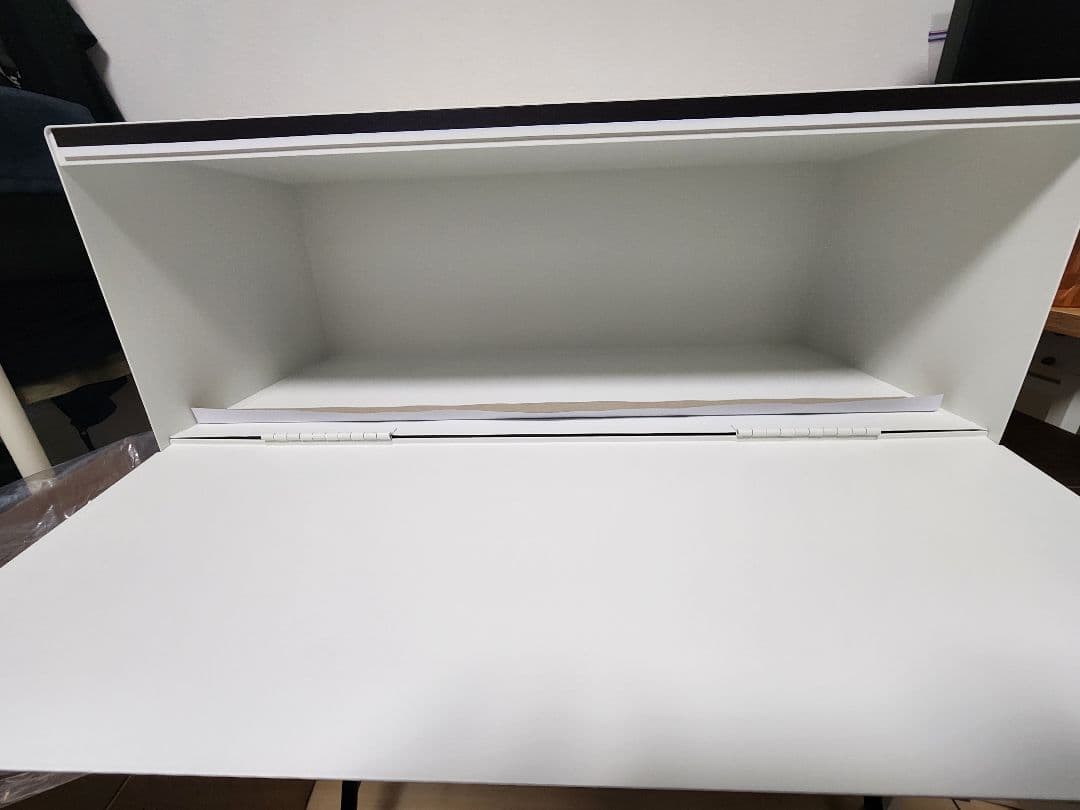 新品)ブレッドケースワイドトスカ白　山崎実業　32L