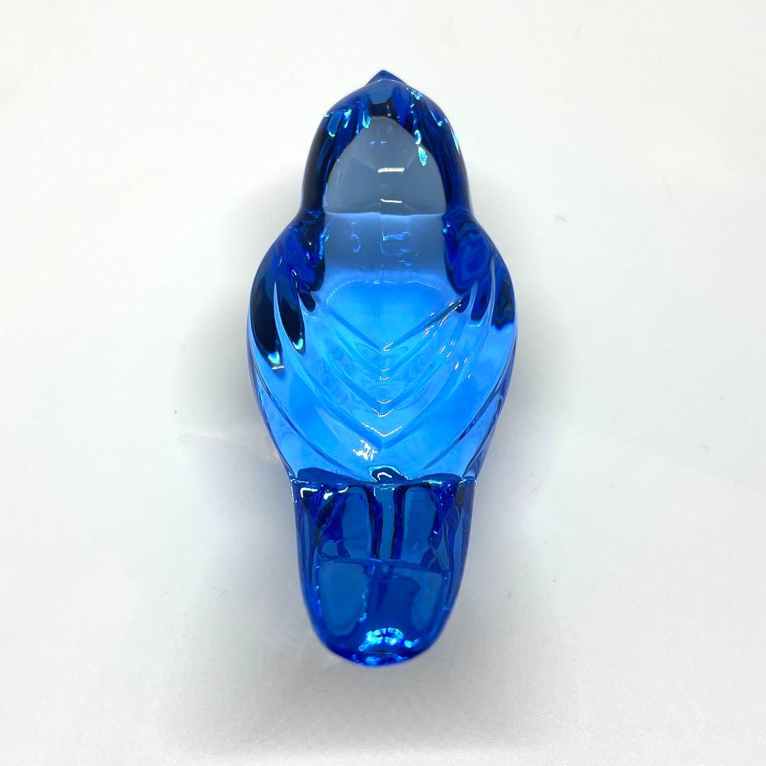 Baccarat バカラ クリスタル 青い鳥 鳥 小鳥 フィギュリン 青 ブルー