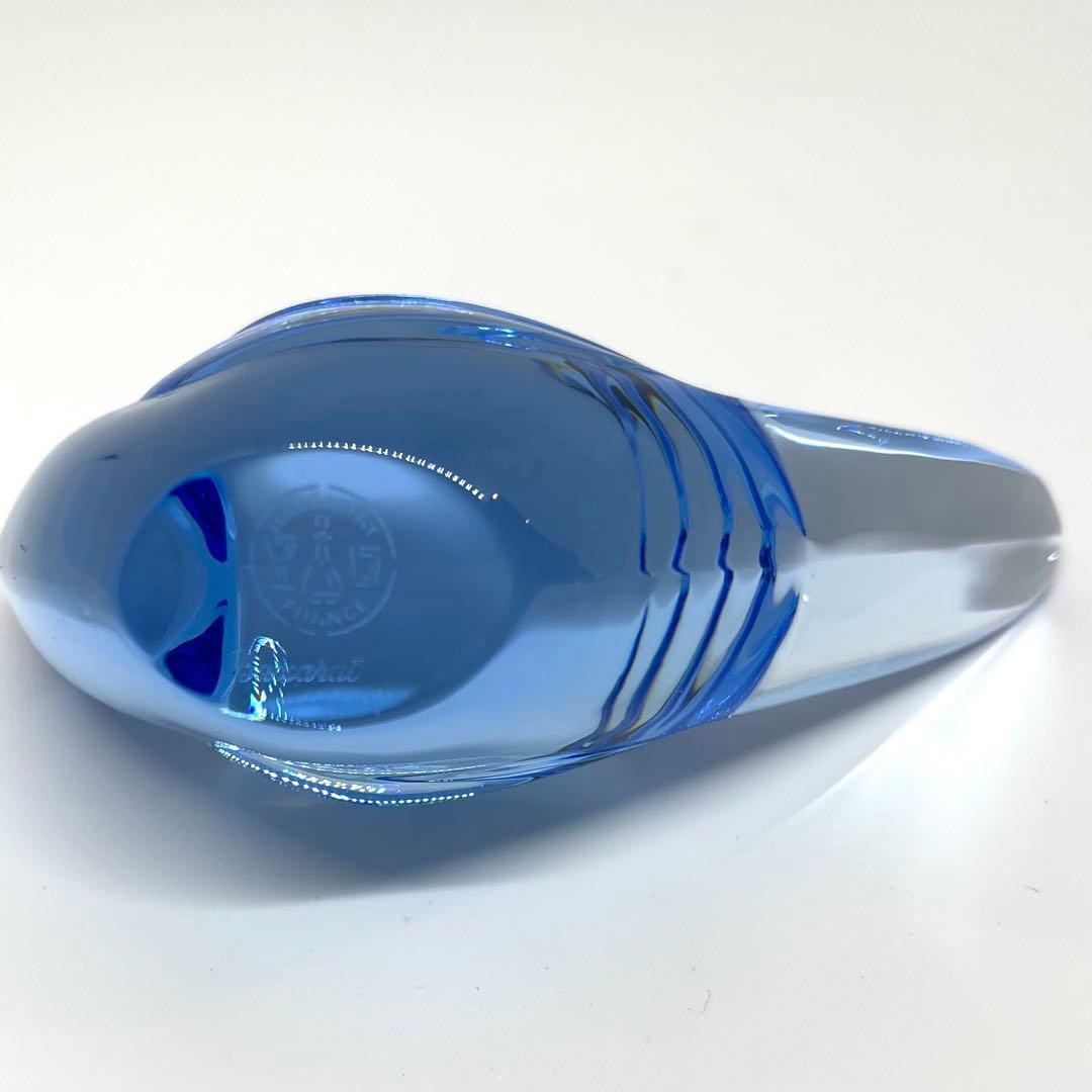 Baccarat バカラ クリスタル 青い鳥 鳥 小鳥 フィギュリン 青 ブルー