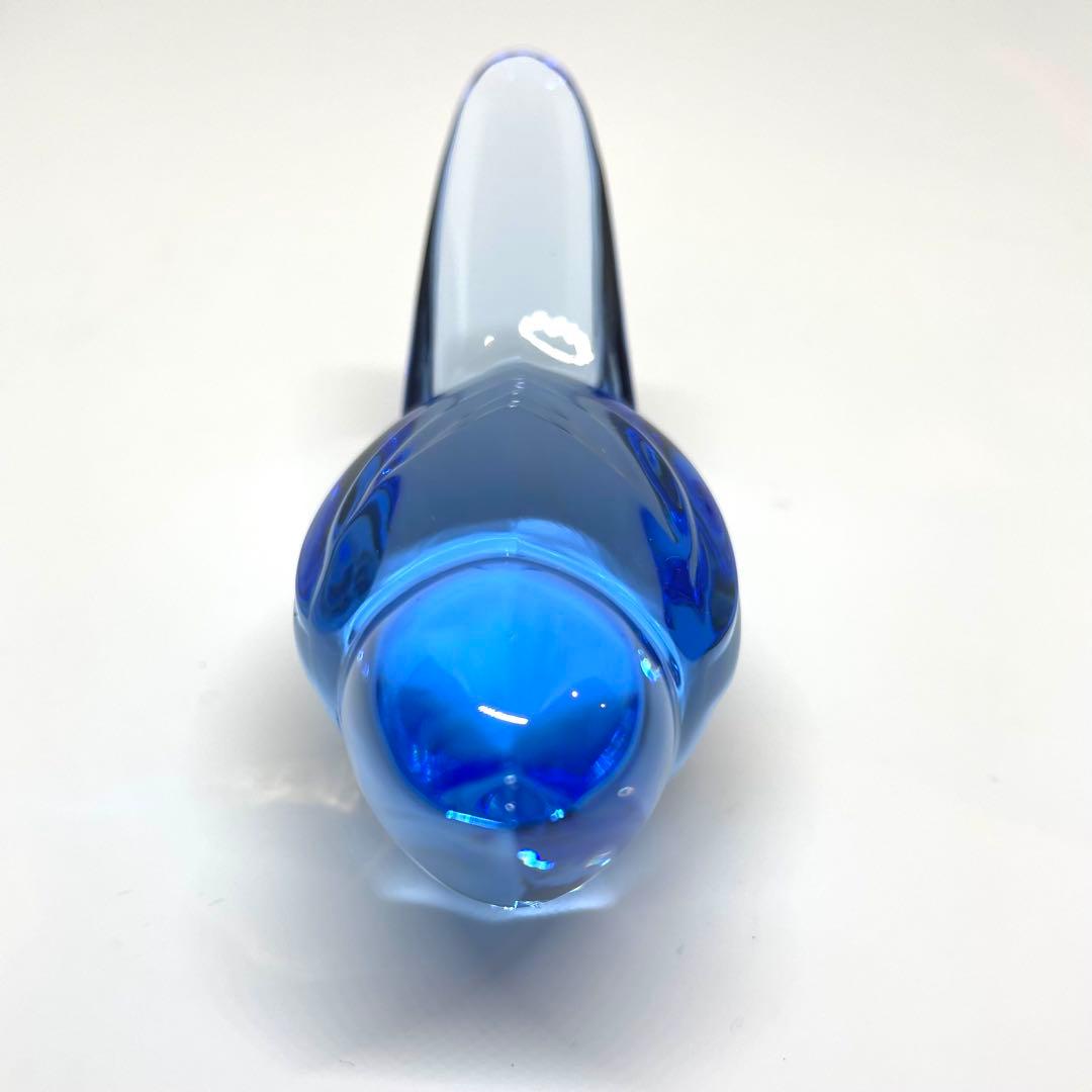 Baccarat バカラ クリスタル 青い鳥 鳥 小鳥 フィギュリン 青 ブルー