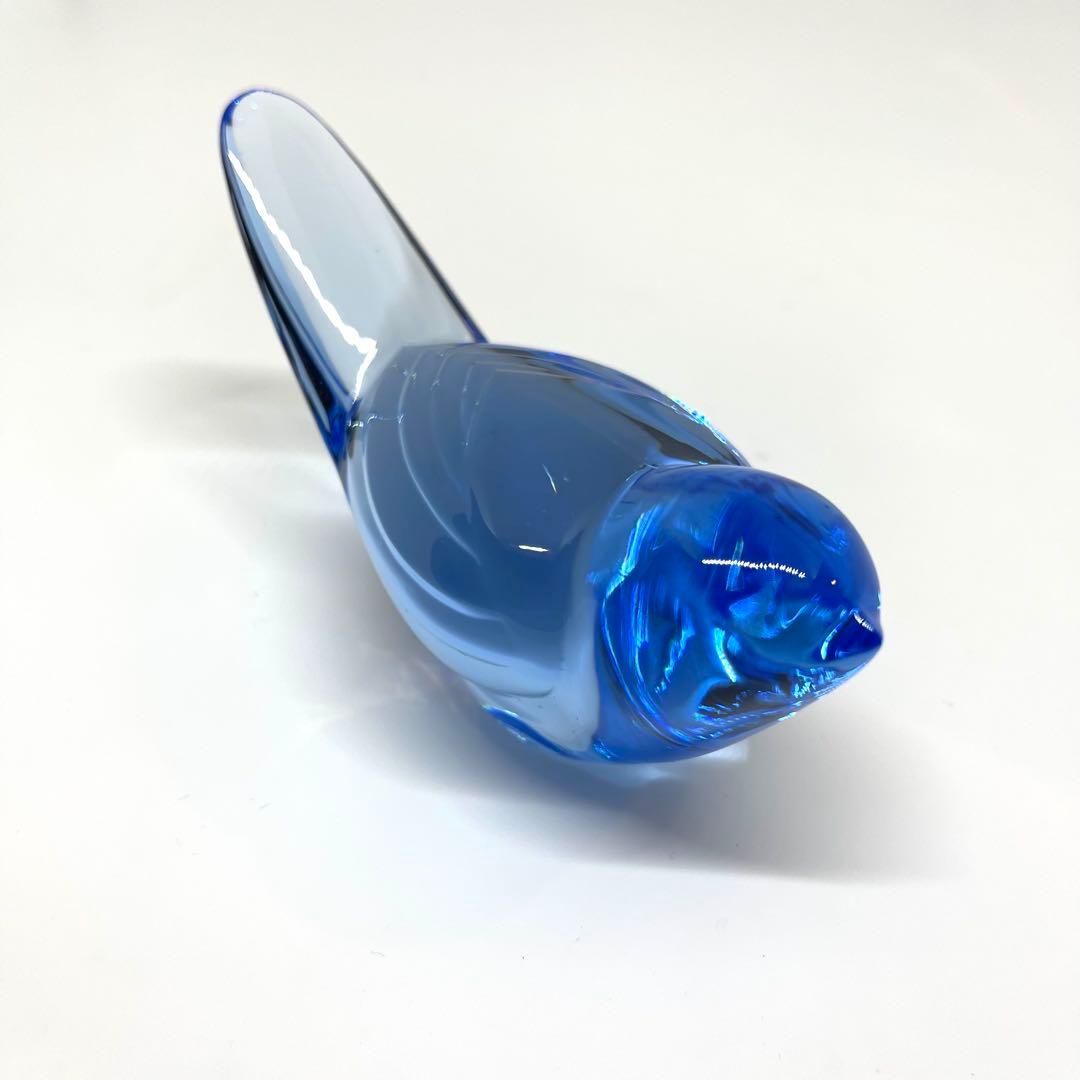 Baccarat バカラ クリスタル 青い鳥 鳥 小鳥 フィギュリン 青 ブルー