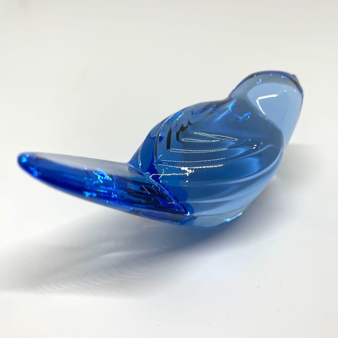 Baccarat バカラ クリスタル 青い鳥 鳥 小鳥 フィギュリン 青 ブルー