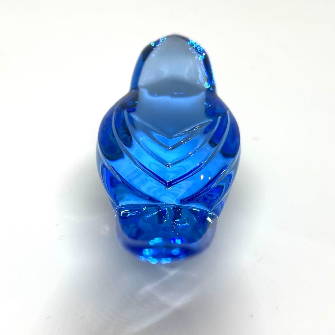 Baccarat バカラ クリスタル 青い鳥 鳥 小鳥 フィギュリン 青 ブルー