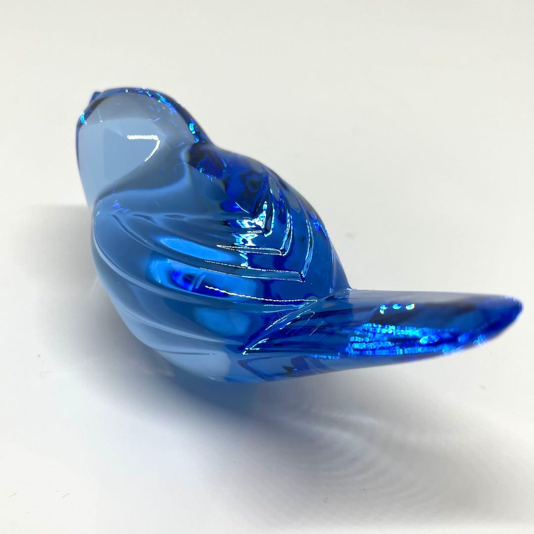 Baccarat バカラ クリスタル 青い鳥 鳥 小鳥 フィギュリン 青 ブルー