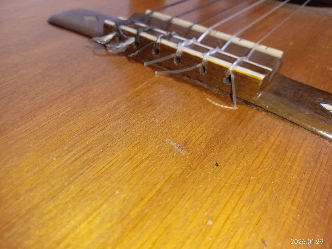 モンタノ　総単板！？ パーラーギター 6弦 　ジャンク　 要リペア　汚れそのまま