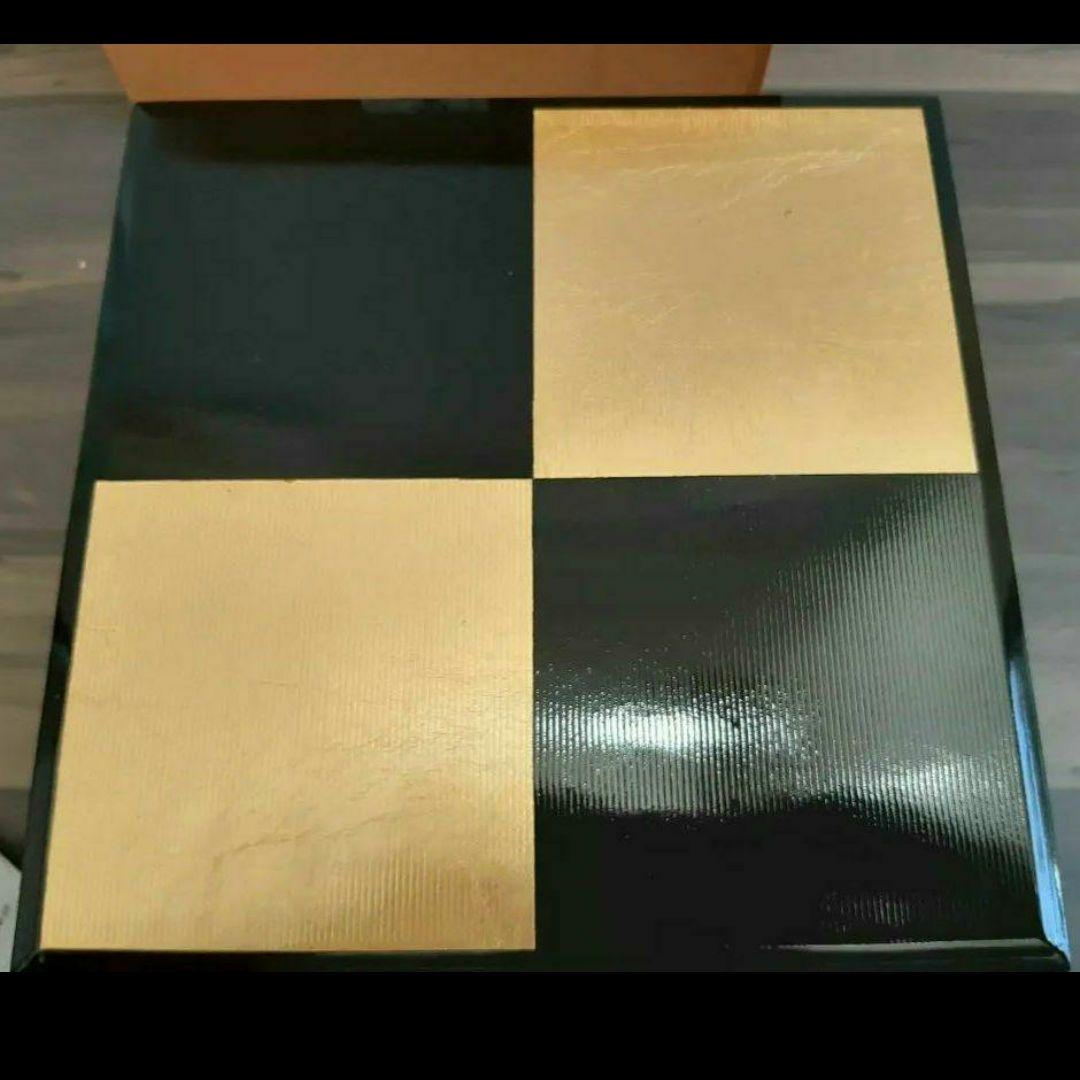 新品！作家もの！金箔！美しい越前塗！市松模様のお重、定価5万円！和洋折衷◎
