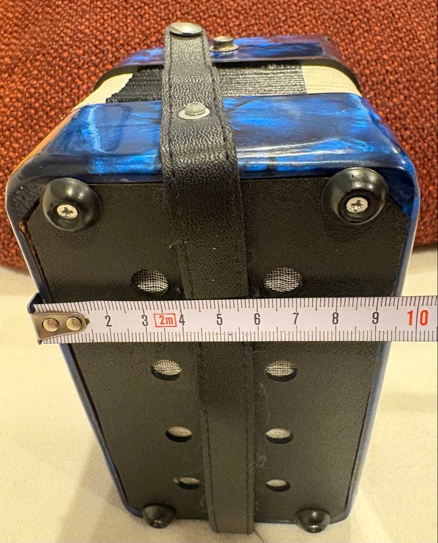 （美品即演奏可）L'enfant ミニアコーディオン 青　フランス製 取説無し