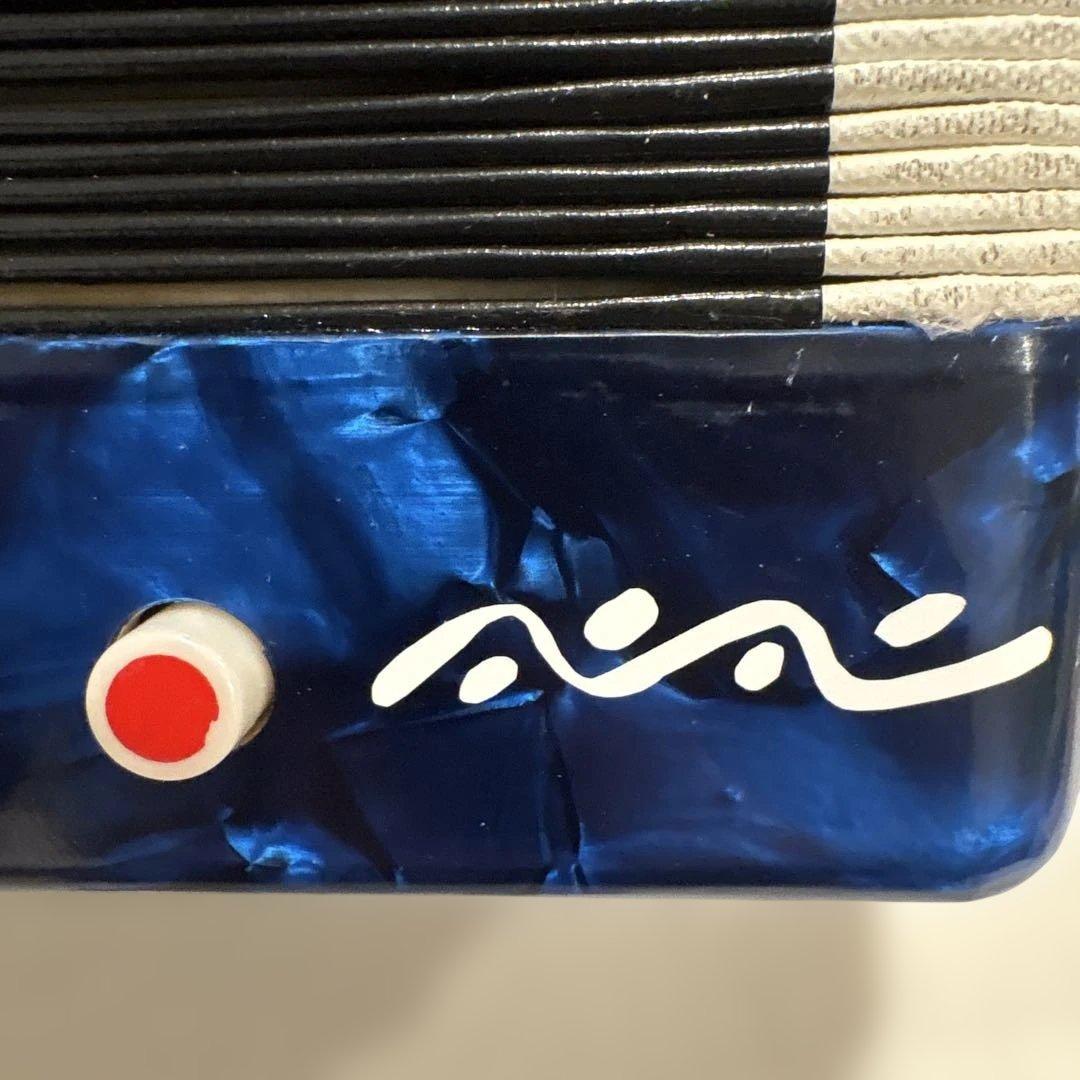 （美品即演奏可）L'enfant ミニアコーディオン 青　フランス製 取説無し