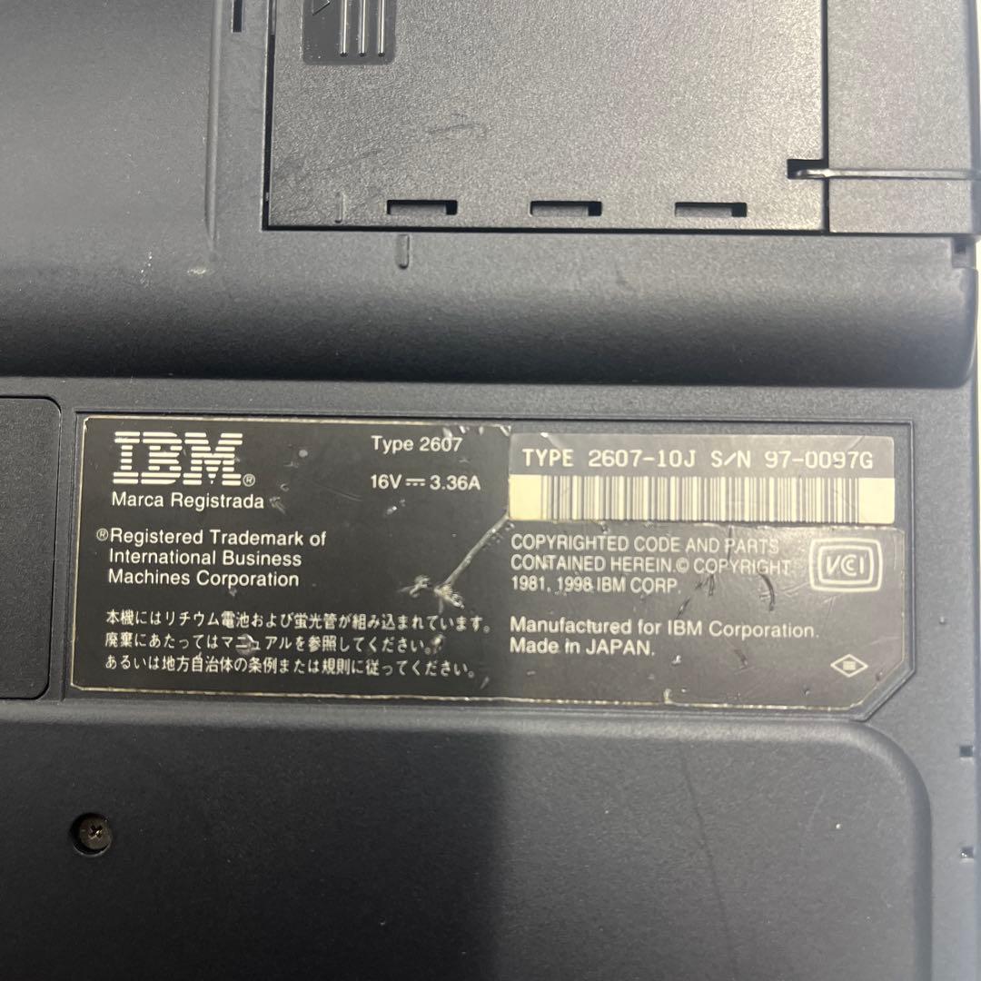 v*o様 実働品 IBM ThinkPad 235 2607-10J チャンドラ