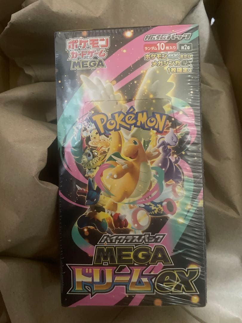ポケモンカードゲーム MEGAドリームEX シュリンク付　1BOX ポケセン産
