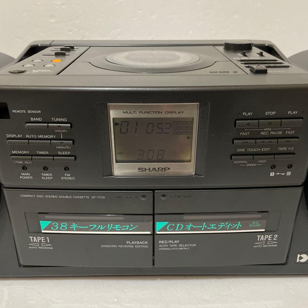 SHARP QT-77CD コンパクトディスクステレオダブルカセット