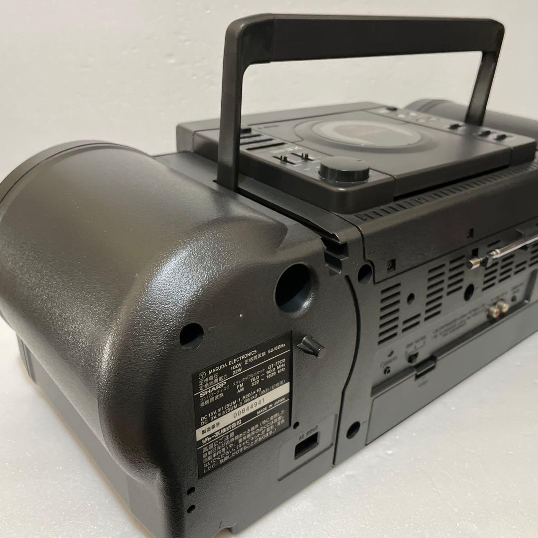 SHARP QT-77CD コンパクトディスクステレオダブルカセット