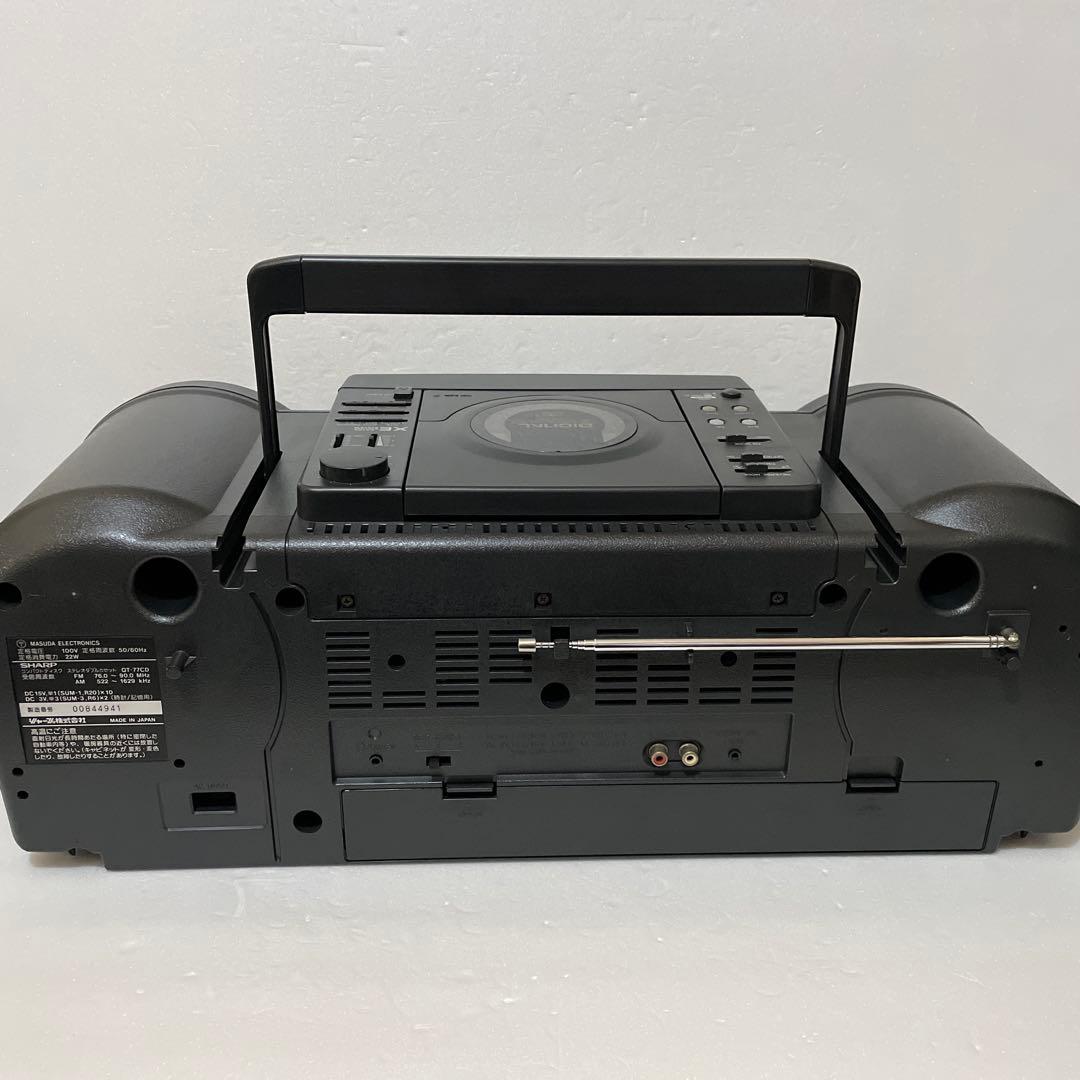 SHARP QT-77CD コンパクトディスクステレオダブルカセット