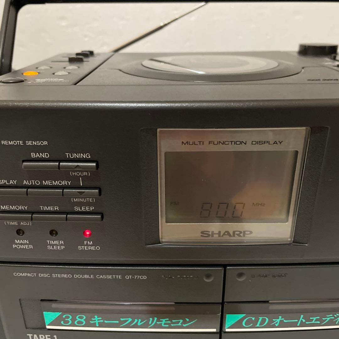 SHARP QT-77CD コンパクトディスクステレオダブルカセット