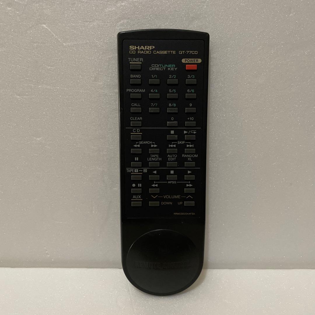 SHARP QT-77CD コンパクトディスクステレオダブルカセット