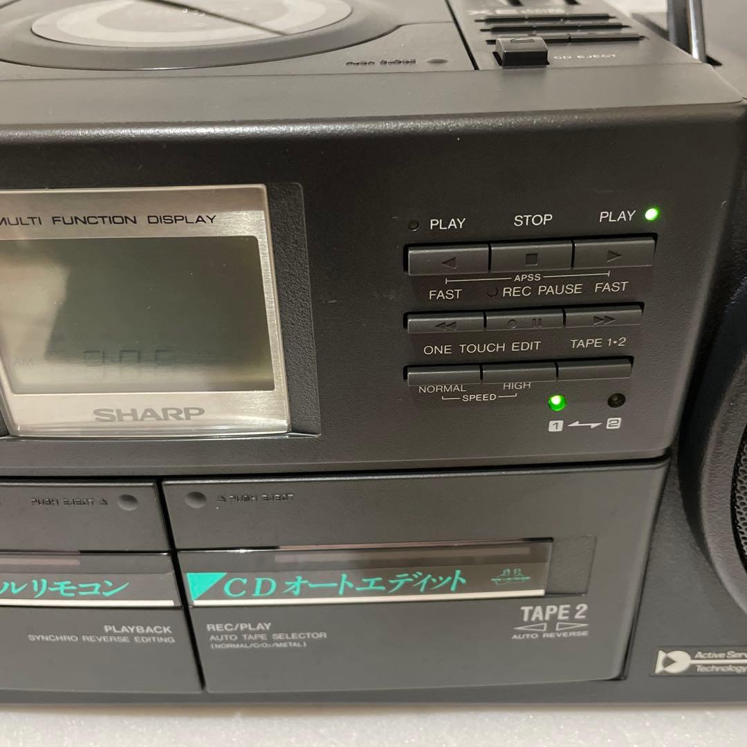 SHARP QT-77CD コンパクトディスクステレオダブルカセット