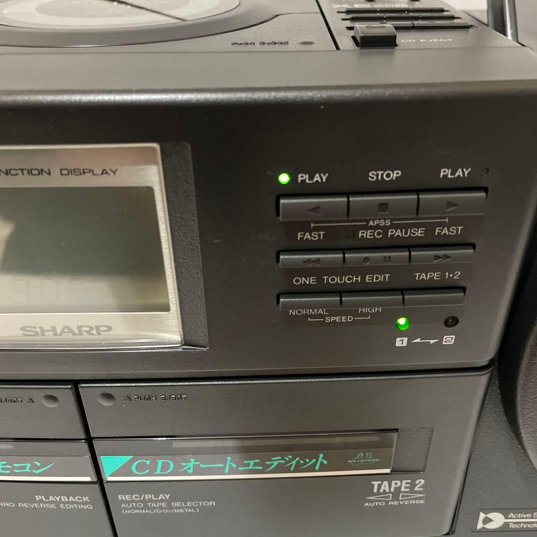 SHARP QT-77CD コンパクトディスクステレオダブルカセット