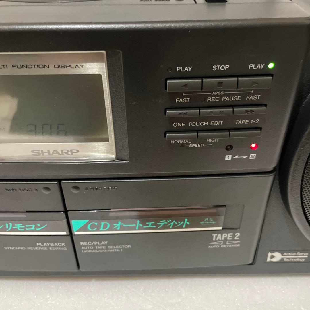 SHARP QT-77CD コンパクトディスクステレオダブルカセット