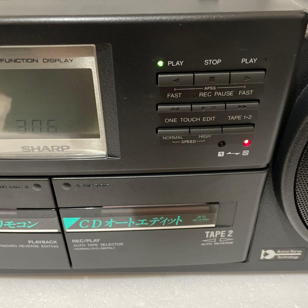 SHARP QT-77CD コンパクトディスクステレオダブルカセット