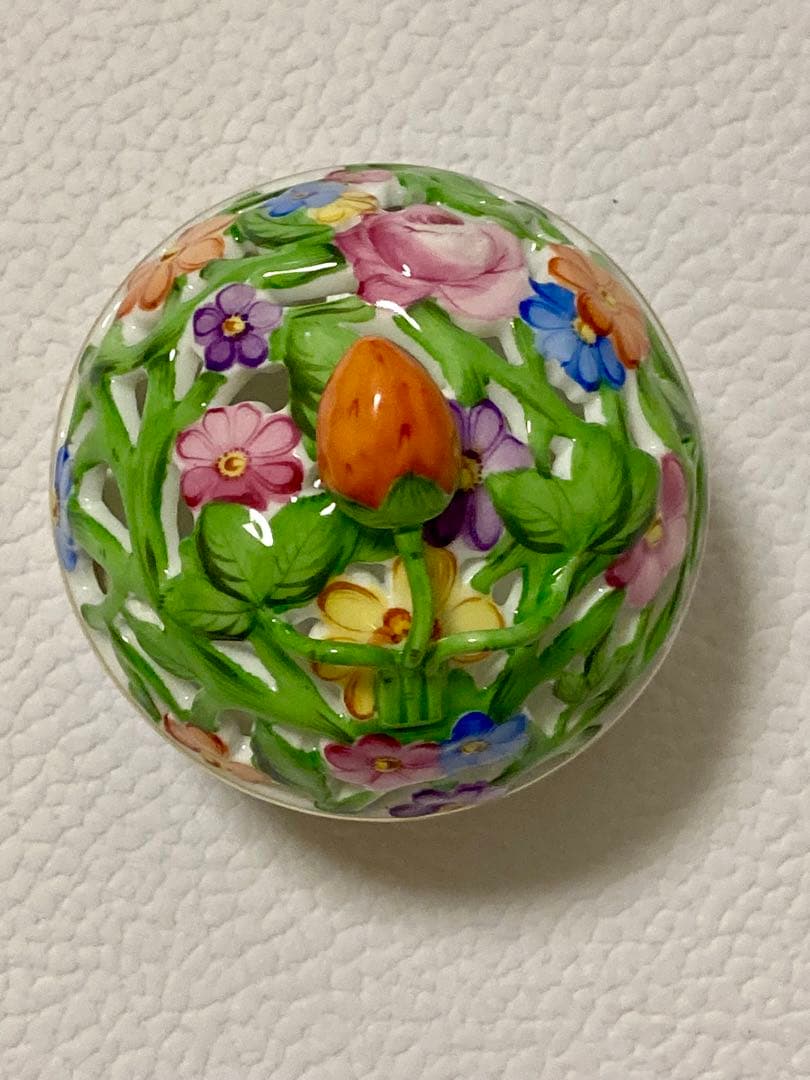 【未使用】ヘレンド　透かしボンボン入れ　スモール