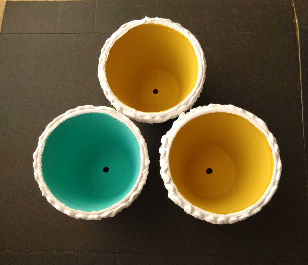 #4リメイク鉢【M】3個セット　ハート