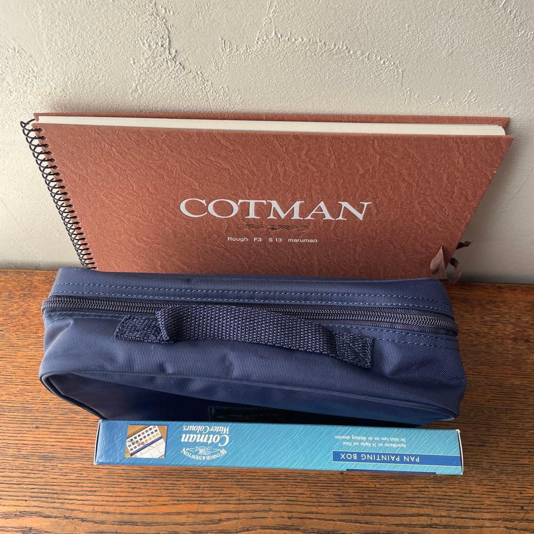 イギリス製　ウィンザー＆ニュートン　水彩　画材セット　絵の具　筆　スケッチブック