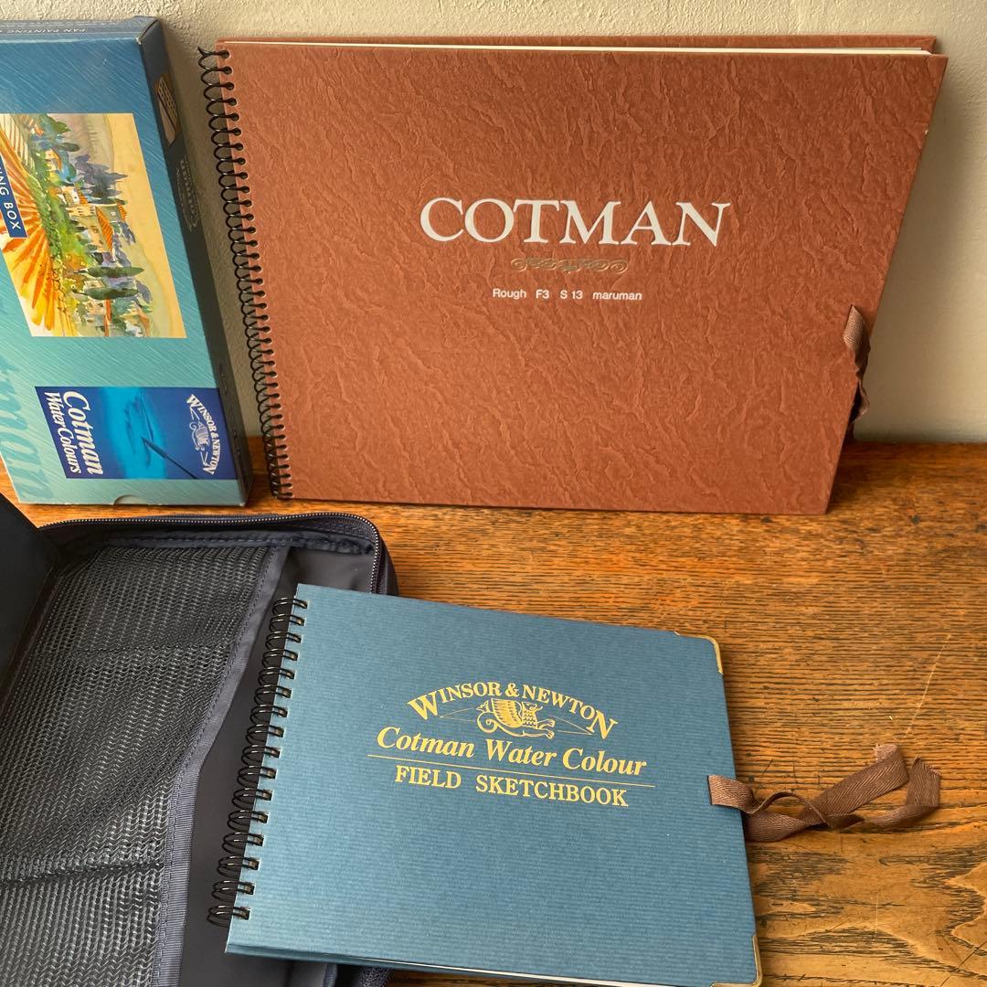イギリス製　ウィンザー＆ニュートン　水彩　画材セット　絵の具　筆　スケッチブック