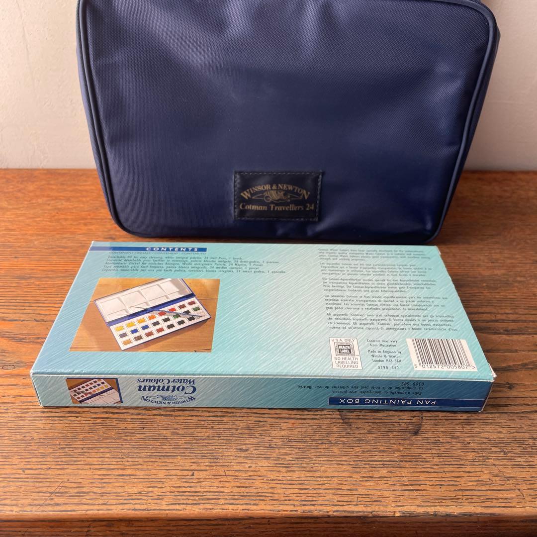 イギリス製　ウィンザー＆ニュートン　水彩　画材セット　絵の具　筆　スケッチブック