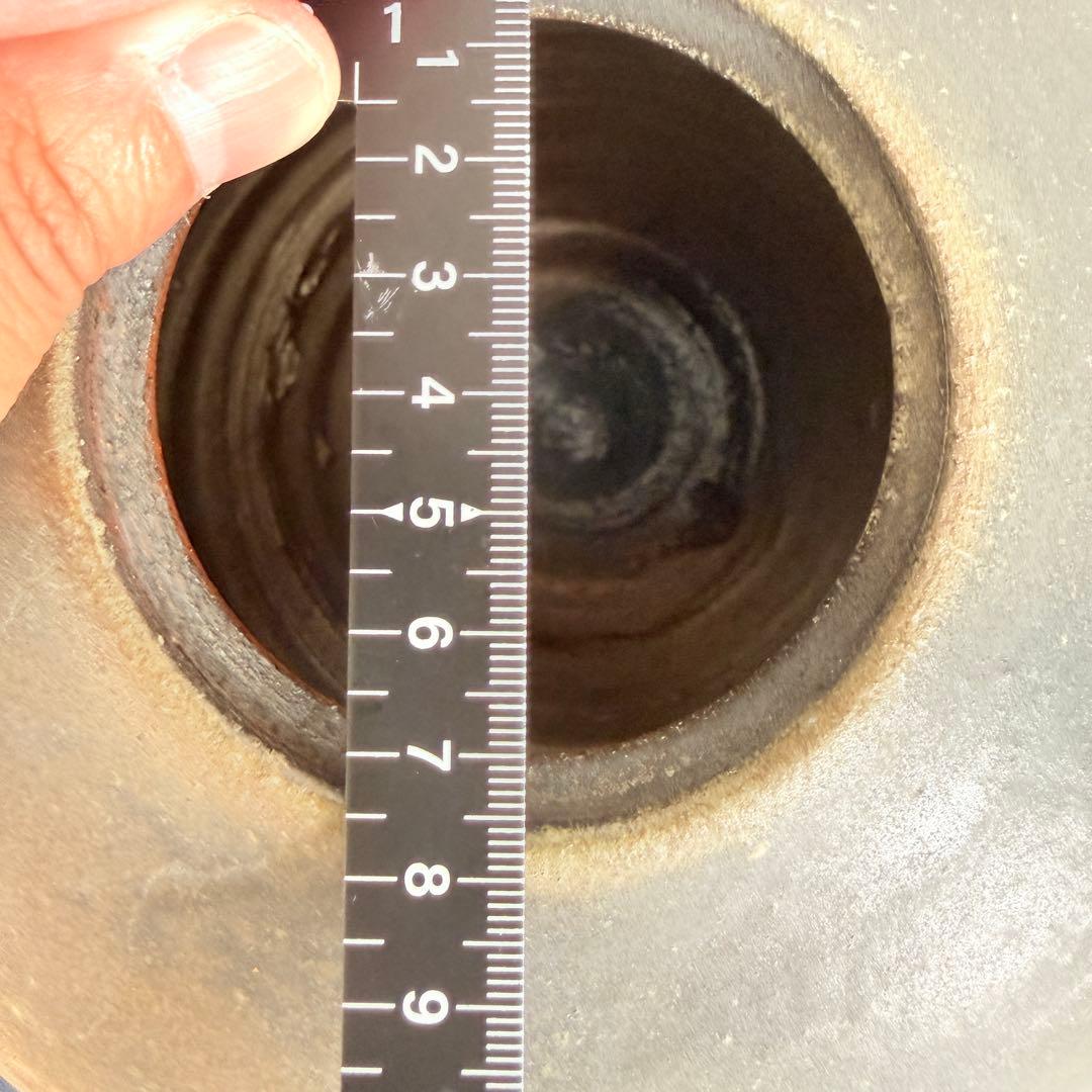 【人間国宝級】信楽焼 五代 上田直方 大壺 矢印銘 滋賀県無形文化財 自然釉